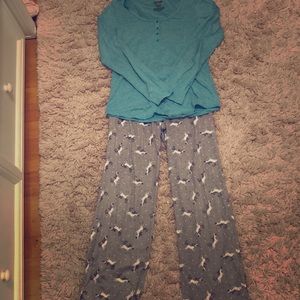 joe boxer unicorn pajama set